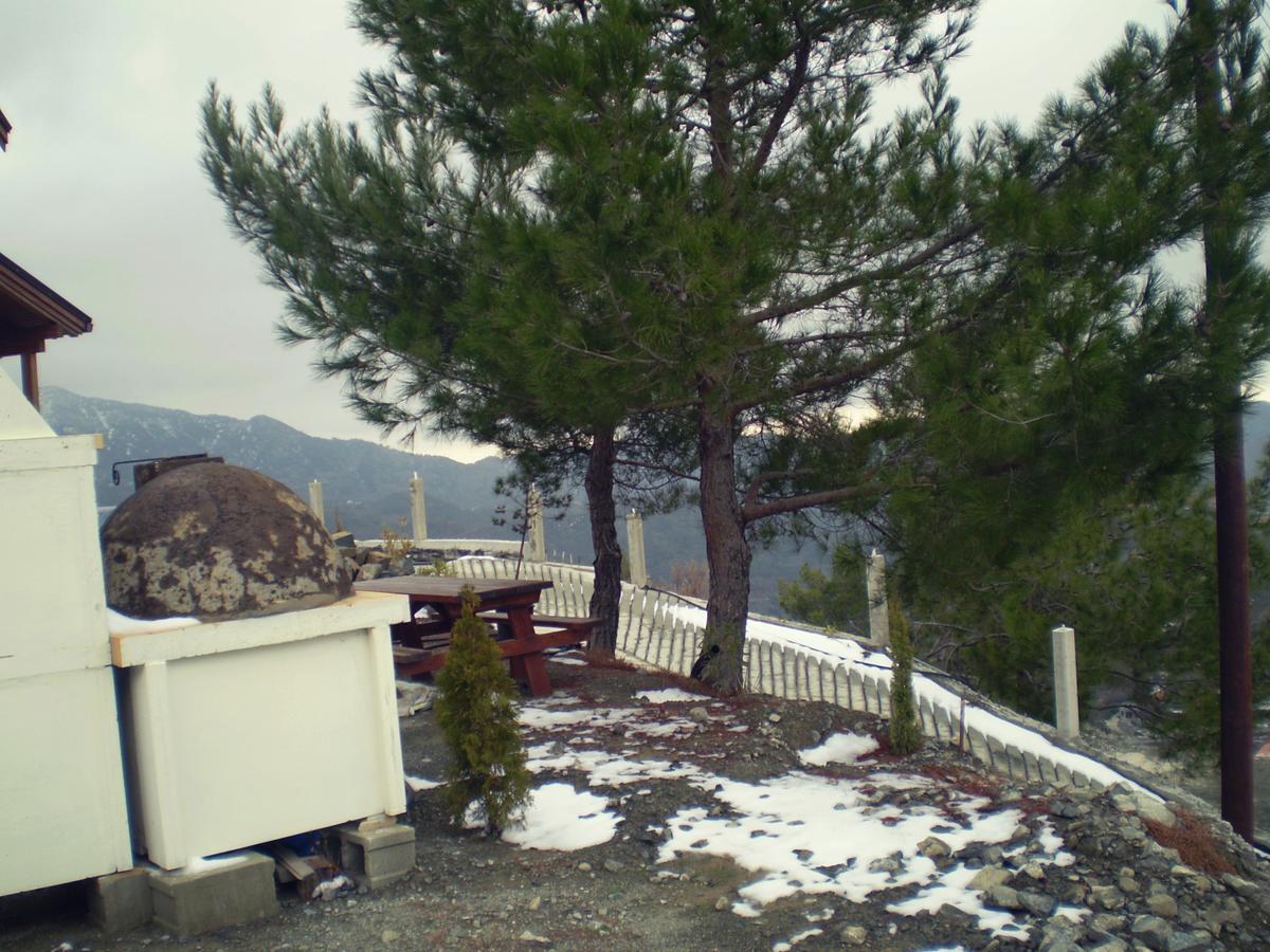 Agros Timber Log House Villa ภายนอก รูปภาพ