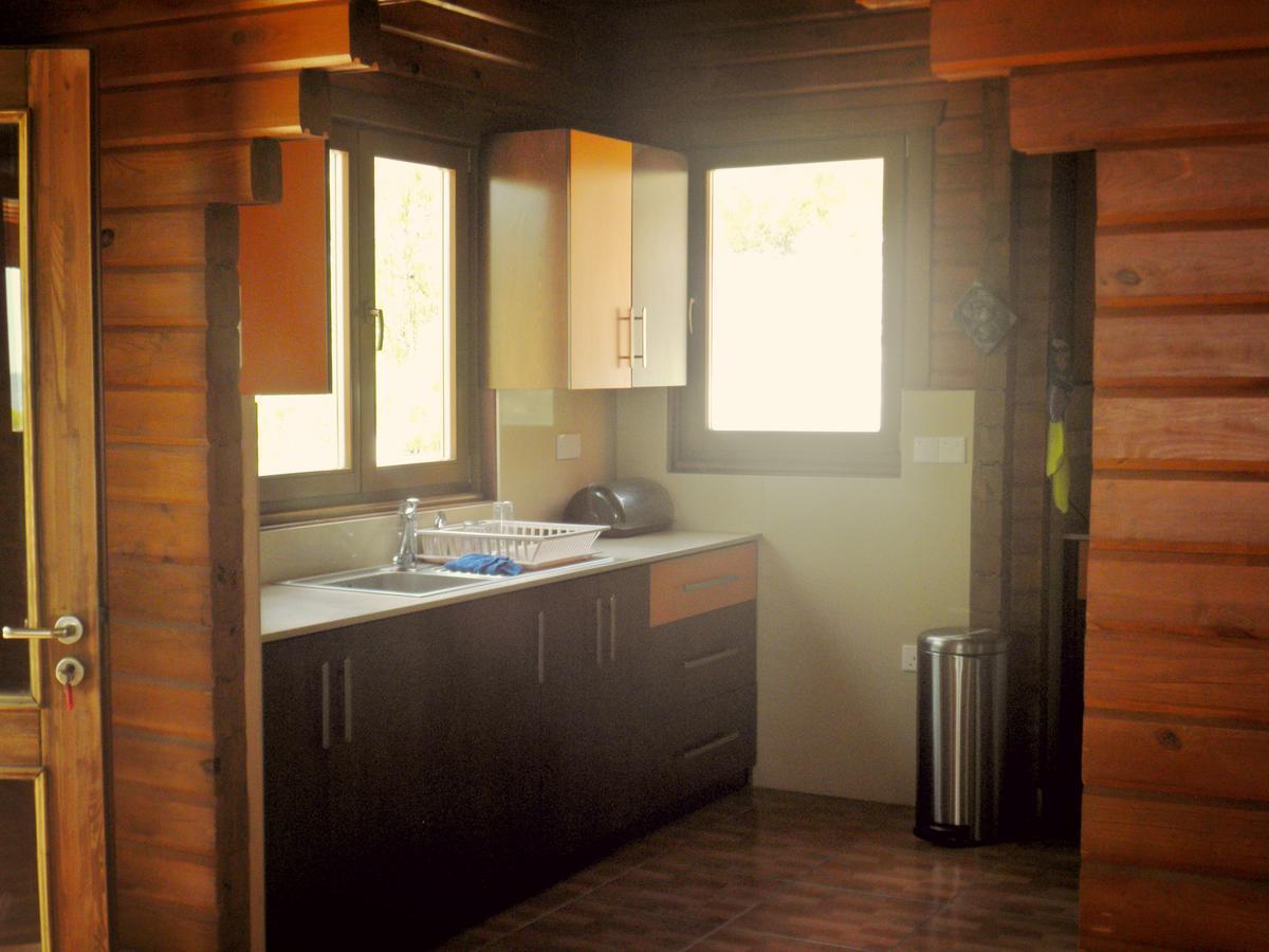 Agros Timber Log House Villa ภายนอก รูปภาพ