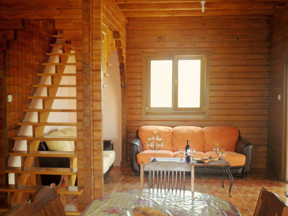 Agros Timber Log House Villa ภายนอก รูปภาพ