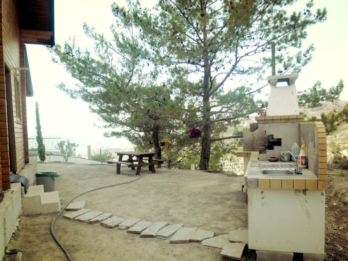 Agros Timber Log House Villa ภายนอก รูปภาพ