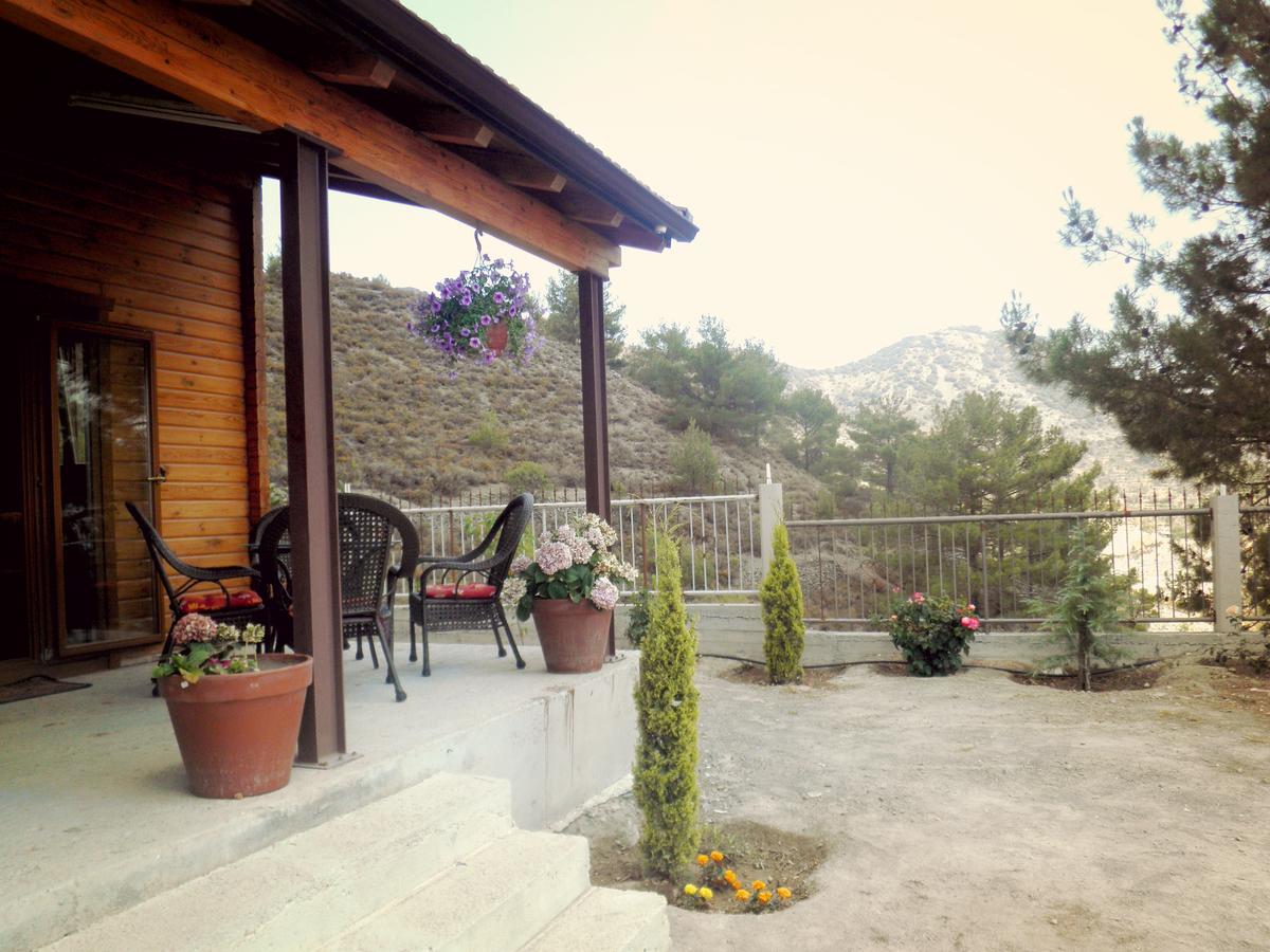 Agros Timber Log House Villa ภายนอก รูปภาพ