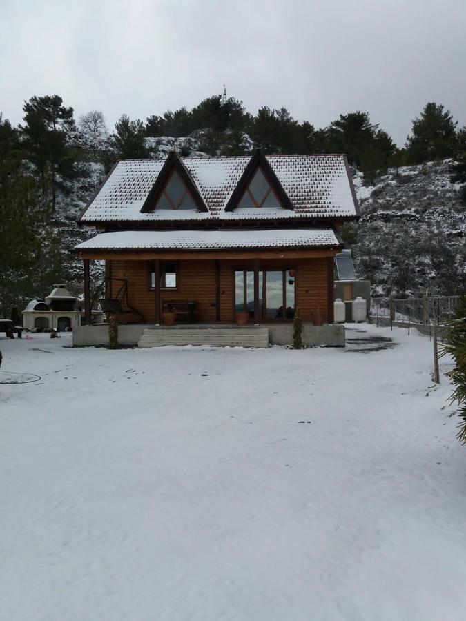 Agros Timber Log House Villa ภายนอก รูปภาพ